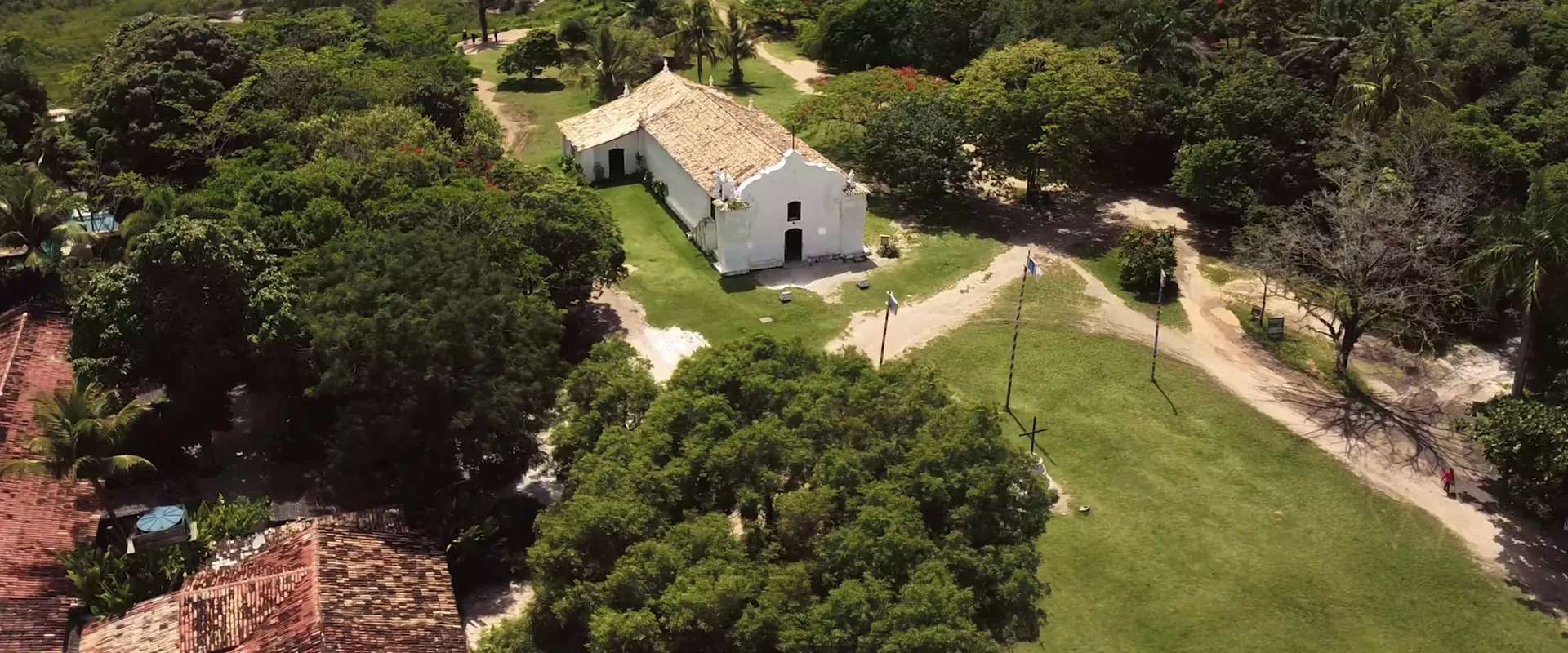 Aerial view of the Quadrado in Trancoso